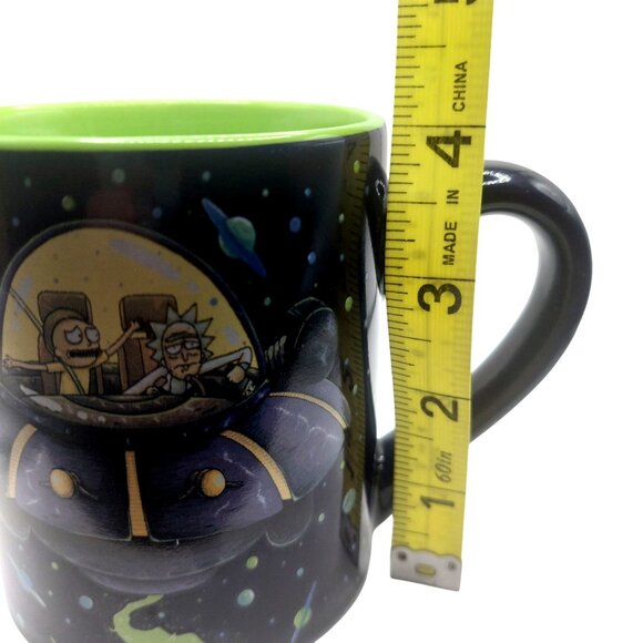 Rick & Morty In Spaceship 14 Oz Ceramic Mug - Picture 4 of 6